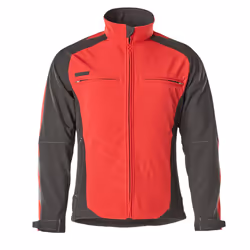 MASCOT 12002-149-0209, Veste, unisexe, Noir, Rouge, S, Laos, Elastane, Polyester