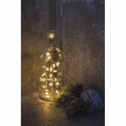 Sirius Home Nynne, Argent, Transparent, Ambiance, 20 lampe(s), LED, Batterie, AA