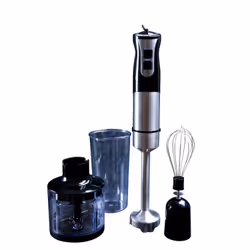 GASTRONOMA 18210001, Batteur à main, Noir, Argent, Mélange, 0,6 L, 0,5 L, Acier inoxydable