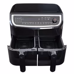 GASTRONOMA 18290003 Friteuse à air chaud Double 9L 2400W Noir, Inox - Vue supplémentaire 4