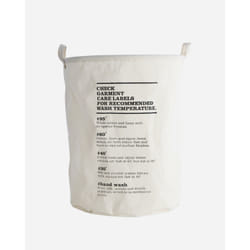 House Doctor 205720123 panier à linge Rond Coton, Polyester, Rayon Blanc