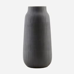 House Doctor Groove vase Vase rond Argile Noir