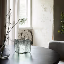 House Doctor 208342045 vase Vase carré Verre Bleu clair