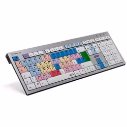 Logickeyboard Avid Media Composer, Taille réelle (100 %), Avec fil, USB, QWERTZ, Aluminium