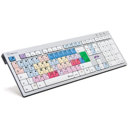 Logickeyboard Avid NewsCutter clavier USB QWERTZ Allemand Aluminium