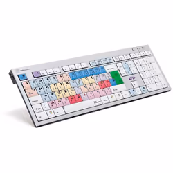 Logickeyboard LKB-NEWSC-AJPU-FR, Taille réelle (100 %), USB, Commutateur de touche « ciseaux », AZERTY, Argent