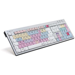 Logickeyboard Avid Pro Tools clavier USB QWERTZ Allemand Noir, Argent