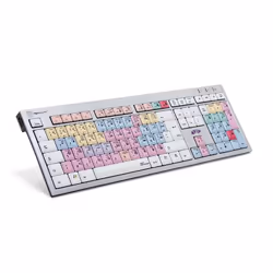 Logickeyboard LKB-PT-AJPU-FR, Taille réelle (100 %), Avec fil, USB, AZERTY, Multicolore