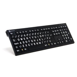 Logickeyboard LargePrint clavier USB ĄŽERTY Français Noir