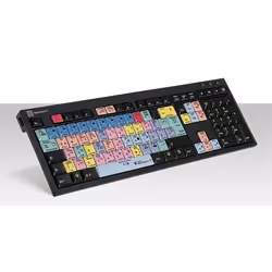 Logickeyboard Adobe Premiere Pro CC, Taille réelle (100 %), Avec fil, USB, QWERTZ, Multicolore