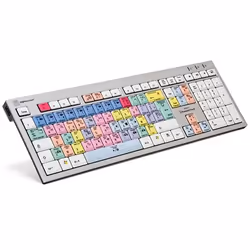 Logickeyboard LKB-PPROCC-AJPU-FR, Taille réelle (100 %), Avec fil, USB, AZERTY, Multicolore