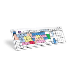 Logickeyboard LKB-MCOM4-CWMU-FR clavier USB AZERTY Français Multicolore