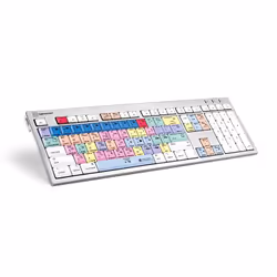 Logickeyboard LKB-PPROCC-CWMU-FR, Taille réelle (100 %), Avec fil, USB, Clavier à membrane, AZERTY, Blanc