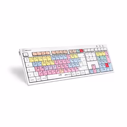 Logickeyboard LKB-PT-CWMU-FR, Taille réelle (100 %), Avec fil, USB, Clavier mécanique, AZERTY, Multicolore