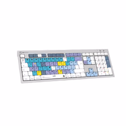 Logickeyboard LKB-RESC-CWMU-UK clavier Bureau USB QWERTY Anglais Argent