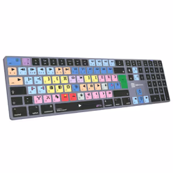 Logickeyboard LKB-MCOM4-TM-UK clavier Bureau Bluetooth QWERTY Anglais Gris, Titane - Vue supplémentaire 4