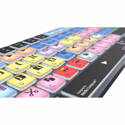 Logickeyboard LKB-MCOM4-TM-UK clavier Bureau Bluetooth QWERTY Anglais Gris, Titane - Vue supplémentaire 5