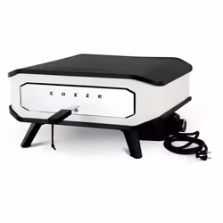 Four à pizza électrique - COZZE - 13 - 90356 - 2200 W - 605 x 605 x 305 cm - Noir / Blanc