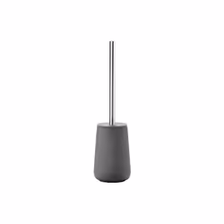 Zone Denmark Nova, Support et brosse pour toilettes, Gris, Porcelaine, 370 mm, 10,3 cm
