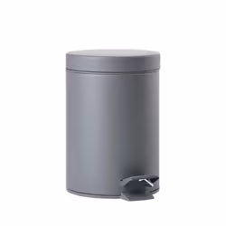 Zone Denmark Solo, 3 L, Rond, Acier inoxydable, Gris, Pédale, 17 cm