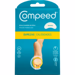 Compeed 5708932022606, 4,2 x 9,5 cm, 2 pièce(s), Ovale, Translucide, Blanc, CE