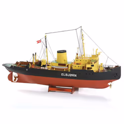 Billing Boats BB536, Modèle réduit de navire cargo, Kit de montage, 1:75, Elbjørn, unisexe, Métal, Papier, Textile, Bois