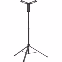 Projecteur avec 2 têtes de 2500 lumens et trépied de 0,9 m à 2 m) Le flux lumineux peut être réglé sur 2 niveaux d’intensité  ...