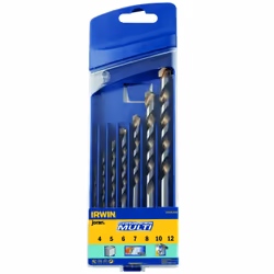 Jeu de forets polyvalents Irwin CORDLESS; 4-12 mm; 7 unités