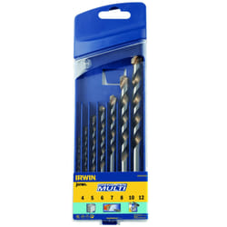 Jeu de forets polyvalents Irwin CORDLESS; 4-12 mm; 7 unités