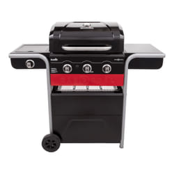 Char-Broil GAS2COAL 330 Grill Ensemble de cuisson Charbon + gaz naturel Noir, Rouge, Acier inoxydable