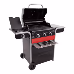 Char-Broil GAS2COAL 330 Grill Ensemble de cuisson Charbon + gaz naturel Noir, Rouge, Acier inoxydable