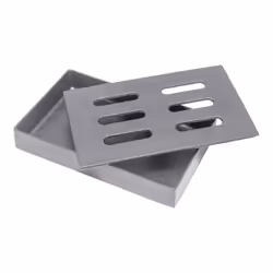 Char-Broil 140551, Fumoir, Chrome, Fonte, Rectangulaire, 130 mm, 206 mm