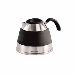 Outwell Collaps Kettle, 1,5 L, Noir, Acier inoxydable, Noir, Silicone, Acier inoxydable, 165 mm, 145 mm