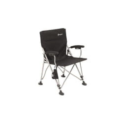 Outwell Campo Chaise de camping 4 pieds Aluminium, Noir