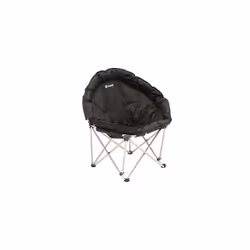 Outwell Casilda, 120 kg, Chaise de camping, 4 pieds, 4,5 kg, Polyester, Noir, Argent