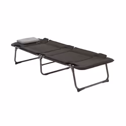 Outwell Pardelas M, 115 kg, Chaise longue de camping, 3 pieds, 6,6 kg, Polyester, Noir