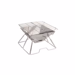 Robens Wayne, Grill, Charbon + bois de chauffage, Cheminée, Acier inoxydable, Rectangulaire, Acier inoxydable