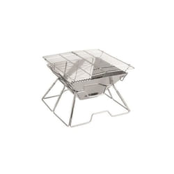 Robens Wayne Grill Cheminée Charbon + bois de chauffage Acier inoxydable