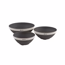 Outwell Collaps Bowl, Marine, Élastomère thermoplastique (TPE), 3 bols