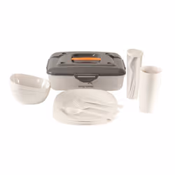 Easy Camp Cerf Picnic Box M, Régler, Plastique, Noir, Blanc, 4 personne(s), 1,01 kg, 25 pièce(s)