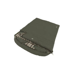 Outwell Camper Lux Double Adulte Sac de couchage rectangulaire Coton, Polycoton, Polyester Vert