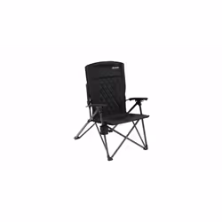 Outwell Ullswater, 125 kg, Chaise de camping, 4 pieds, 5,9 kg, Polyester, Acier, Noir