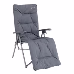 Outwell Torch Lake, 135 kg, Chaise de camping, 4 pieds, 9,9 kg, Polyester, Acier, Noir, Gris
