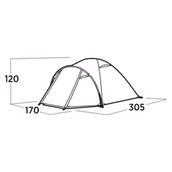 Easy Camp Setesdal 3 Vert Tente igloo - Vue supplémentaire 5