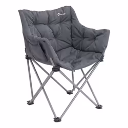 Outwell 470474, 150 kg, Chaise de camping, 4 pieds, 4,1 kg, Polyester, Acier, Noir, Gris