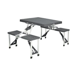 Easy Camp 670410 table de jardin Noir, Argent Forme rectangulaire