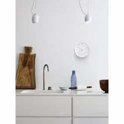 Arne Jacobsen Watches Bankers Horloge mécanique Rond Blanc