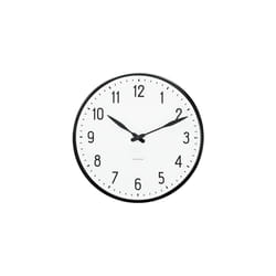 Arne Jacobsen Watches Station Horloge mécanique Rond Noir, Blanc