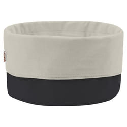Stelton 1322 Panier à pain Ovale Coton Noir, Sable