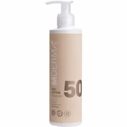 DermaKnowlogy Sun Lotion SPF50 200 ml, Lotion d’écran solaire, Visage et corps, Flacon pompe, Anti-irritation, Hydratant, Pro ...